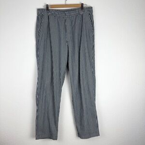 Uniqlo Navy and White Pinstripe Striped Pants XL